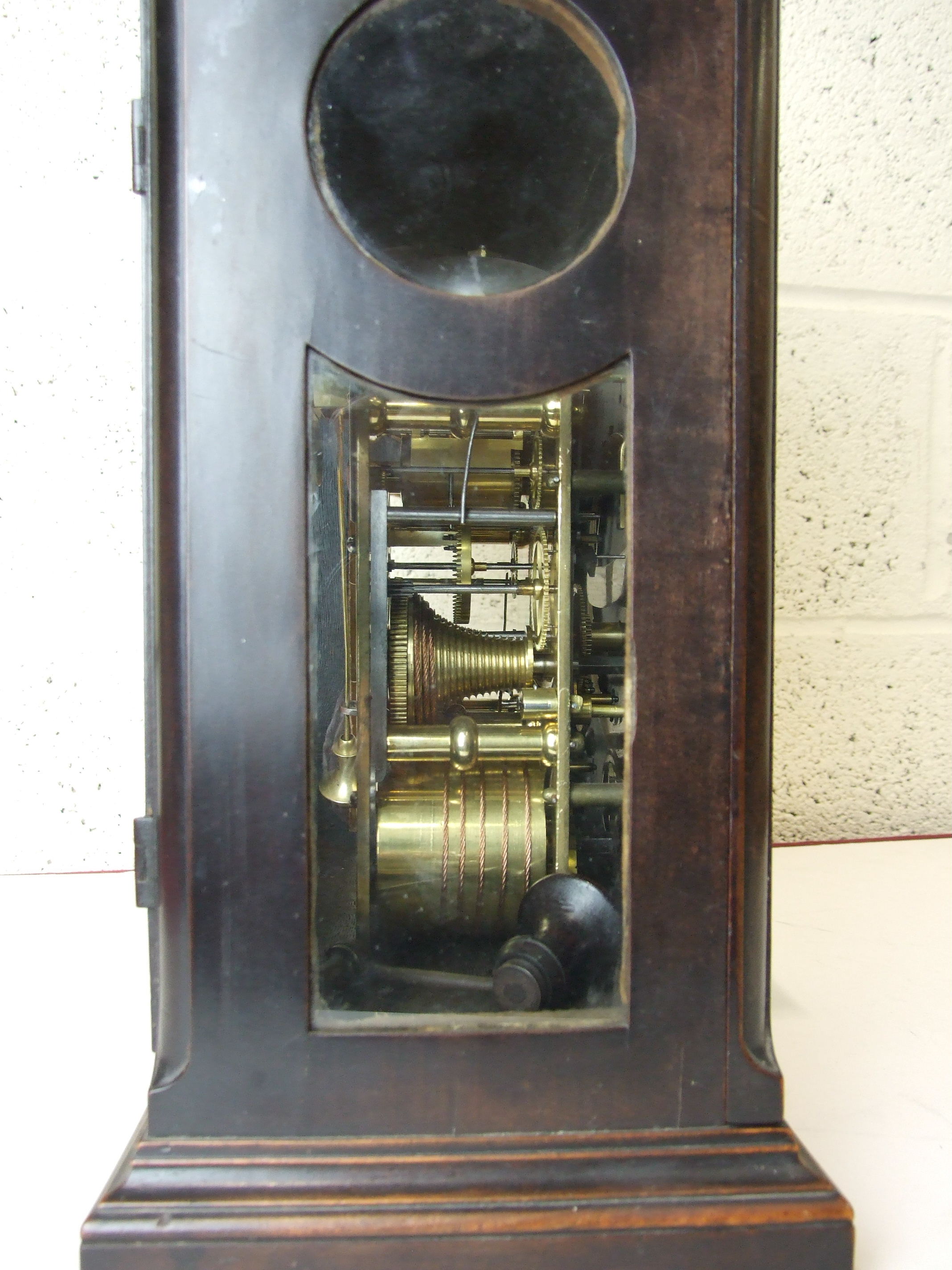 William Ward, London, a late-18th century mahogany bracket clock, the caddy-top case with brass - Image 5 of 11