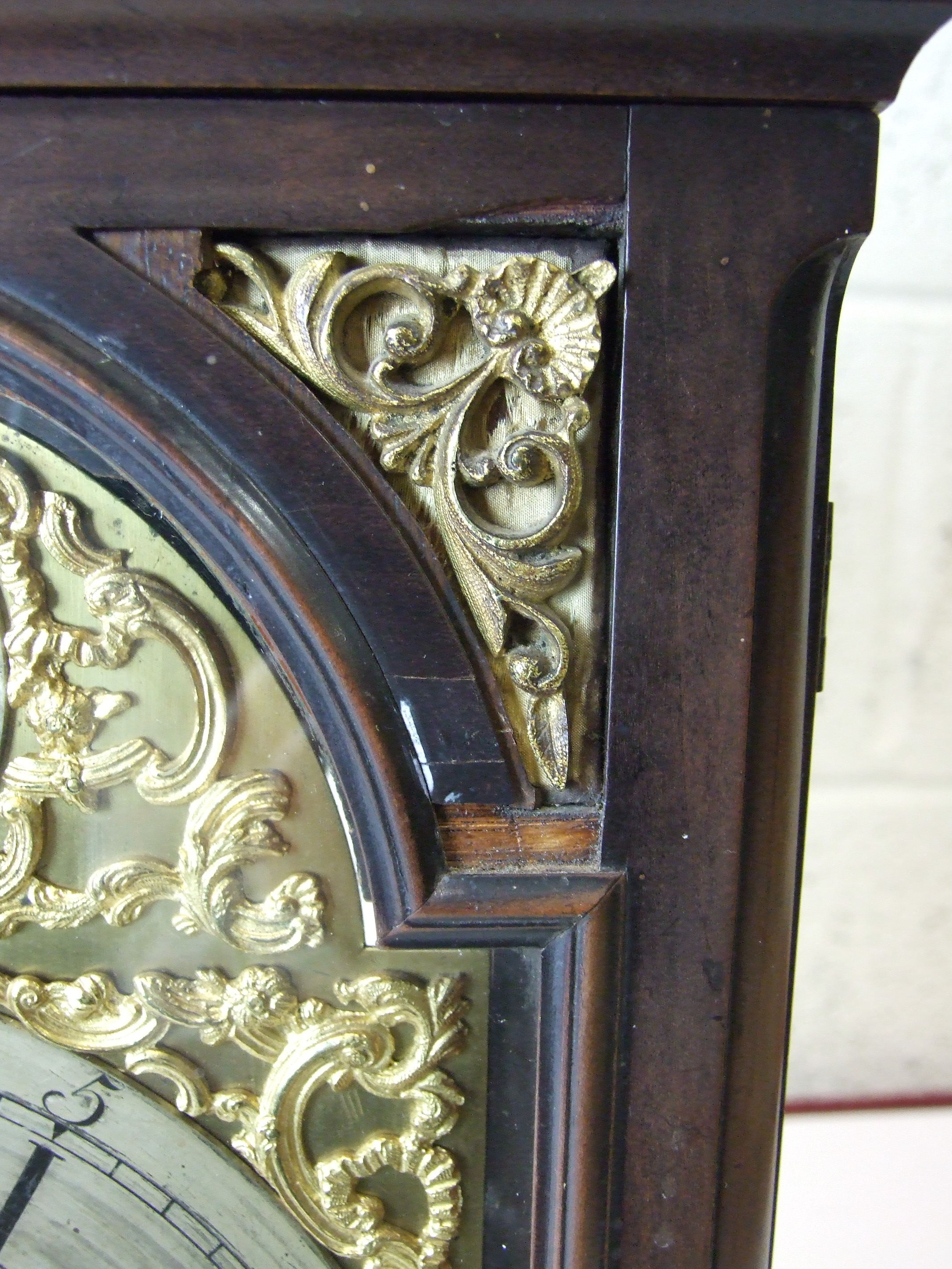 William Ward, London, a late-18th century mahogany bracket clock, the caddy-top case with brass - Image 8 of 11