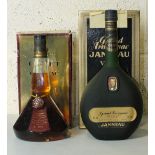 Janneau Grand Armagnac VSOP, 100cl, 40% vol, one bottle in box, and Godet Frères Fine Champagne