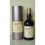 Glenfarclas 40 Years Single Malt Whisky, 70cl, 46% vol, one bottle in tube,(1).