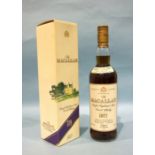 Macallan 1977 18 Year Old Single Malt Scotch Whisky, bottled 1996, 43% vol, level good, one bottle