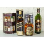 John Walker & Sons Ltd, Black Label, 40% vol, 75cl, one bottle in box; Chivas Bros. Ltd, Chivas