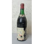 France, Aloxe Corton Grand Vin de Bourgogne 1962, high shoulder, shipped and bottled by James Hawker