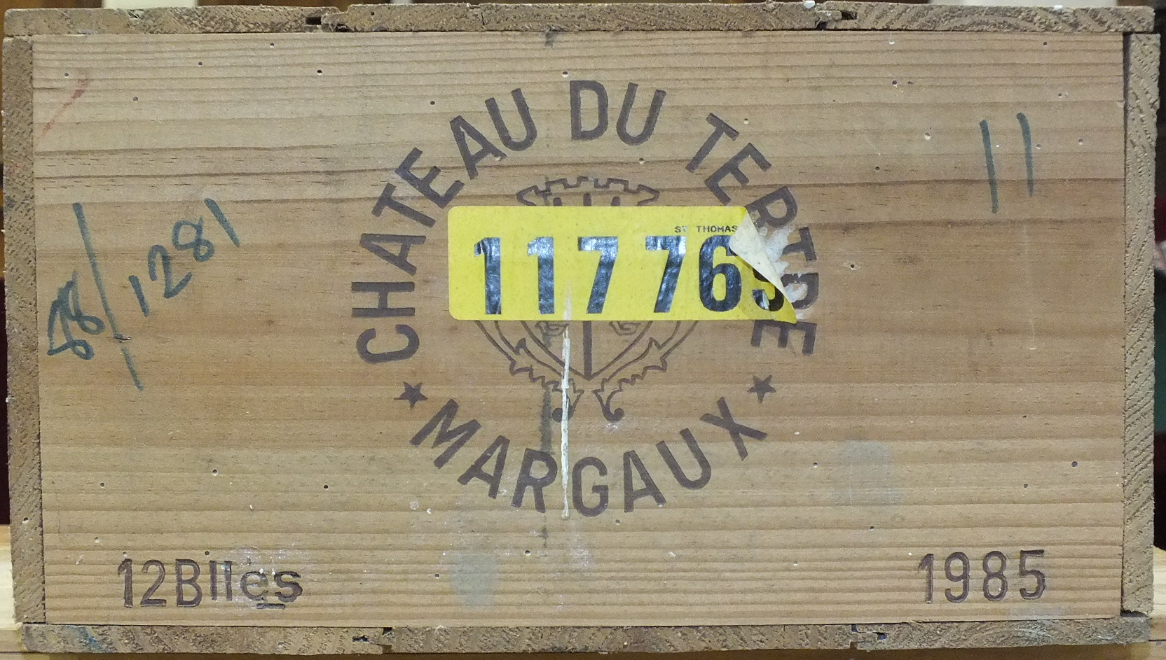 France, Chateau de Tertre, Margaux,1985, OWC, 12 bottles, (12).