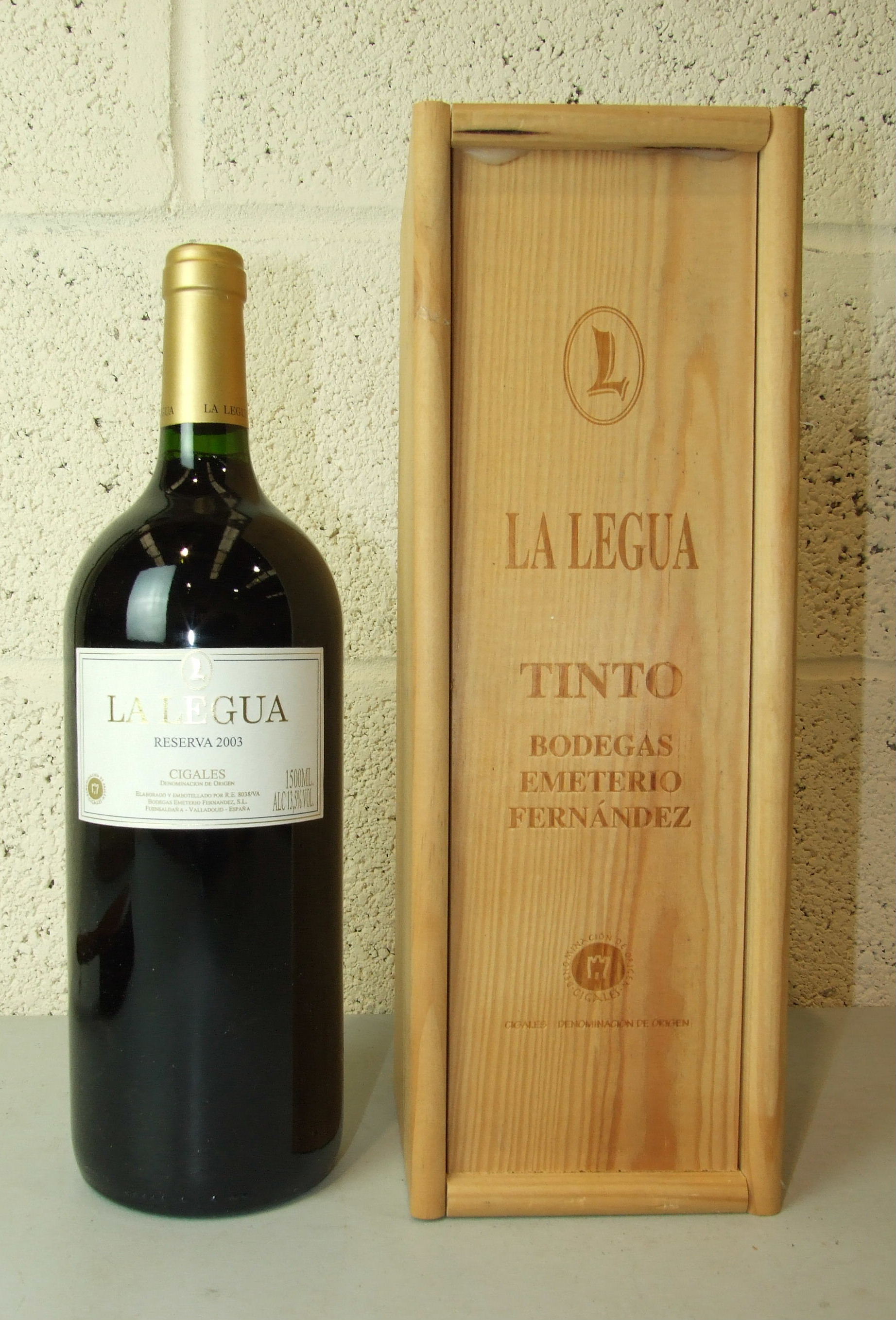 Spain, Cigales La Legua 2003, one magnum, OWC, (1).