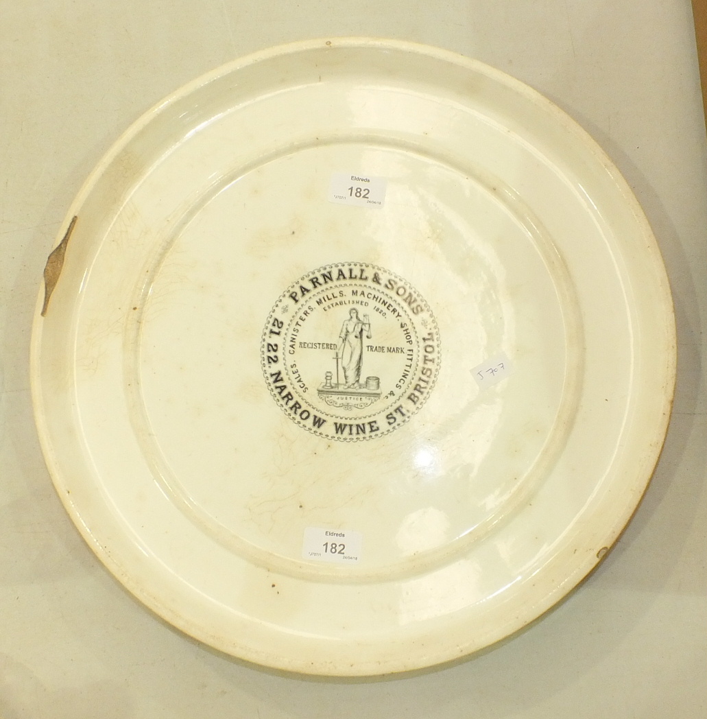 A Wedgwood ceramic circular stand with central advertising transfer print 'Parnall & Sons, 21, 22 - Image 3 of 14