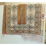 A modern flat-weave rug, 300 x 145cm and two other rugs, (3).