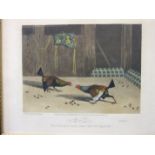 After N Fielding, a set of six cock fighting prints, pub. R A Ackermann 1853, 22 x 27cm, (6).