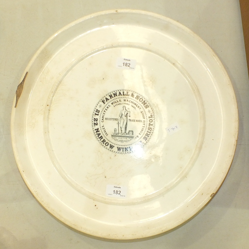 A Wedgwood ceramic circular stand with central advertising transfer print 'Parnall & Sons, 21, 22 - Image 2 of 14