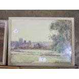 Frederick T Pedrick, 'Wells Cathedral', a signed watercolour, 24.5 x 34.5cm, titled verso and