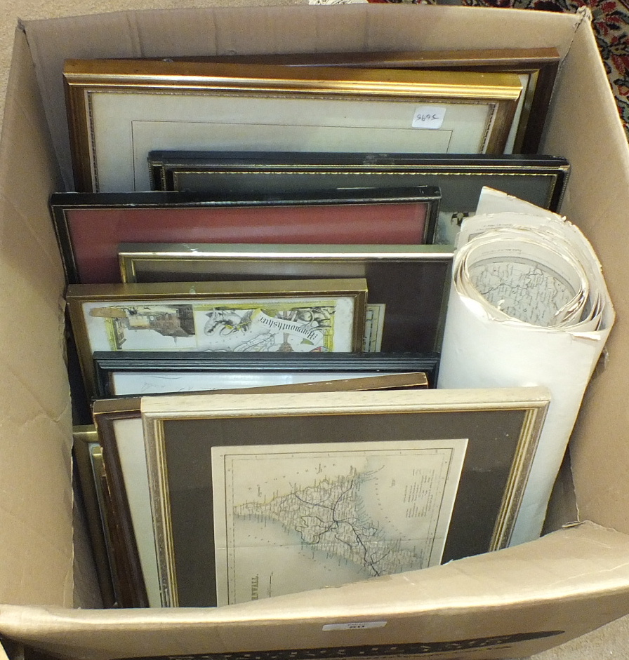 A collection of various framed maps, etc. - Image 2 of 2