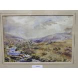 R W Holman TAVY-CLEAVE, DARTMOOR Signed watercolour, 20 x 30cm and another by A Jukes-Browne,