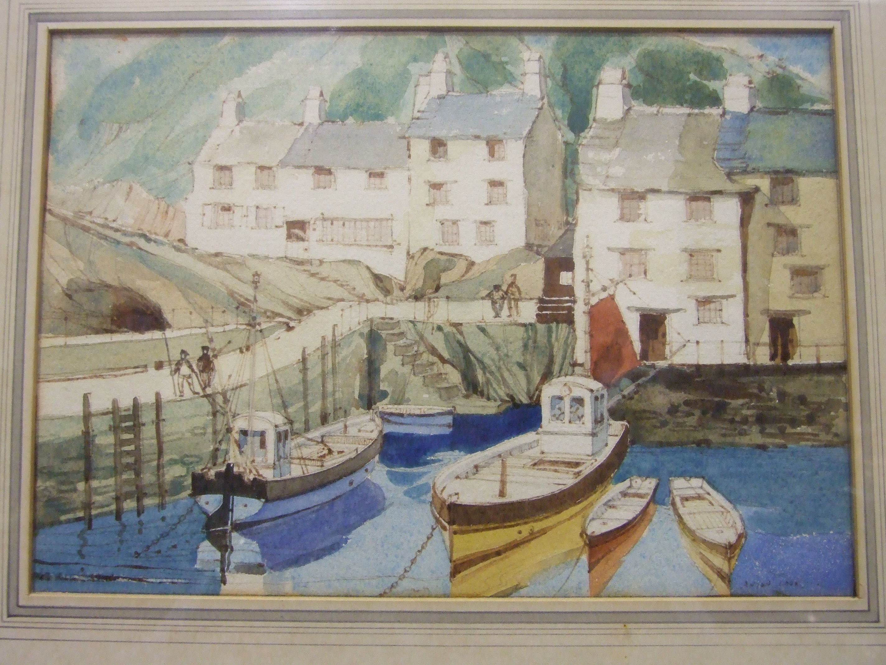 •Anyon Cook POLPERRO Signed watercolour, 18 x 25cm, together with another view of Polperro by the - Image 3 of 3