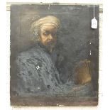 After Rembrandt SELF-PORTRAIT AS PAUL THE APOSTLE Late-19th century oil on canvas, bears signature