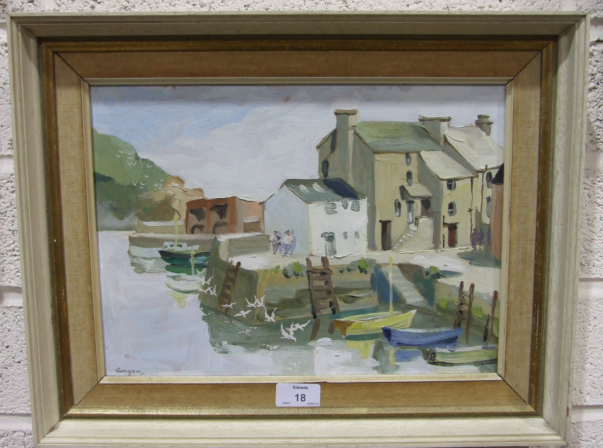 •Anyon Cook POLPERRO Signed watercolour, 18 x 25cm, together with another view of Polperro by the - Image 2 of 3