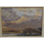 •Len Roope (1917-2005) SKIDDAW Signed watercolour, titled and dated 1968, 23 x 33cm.