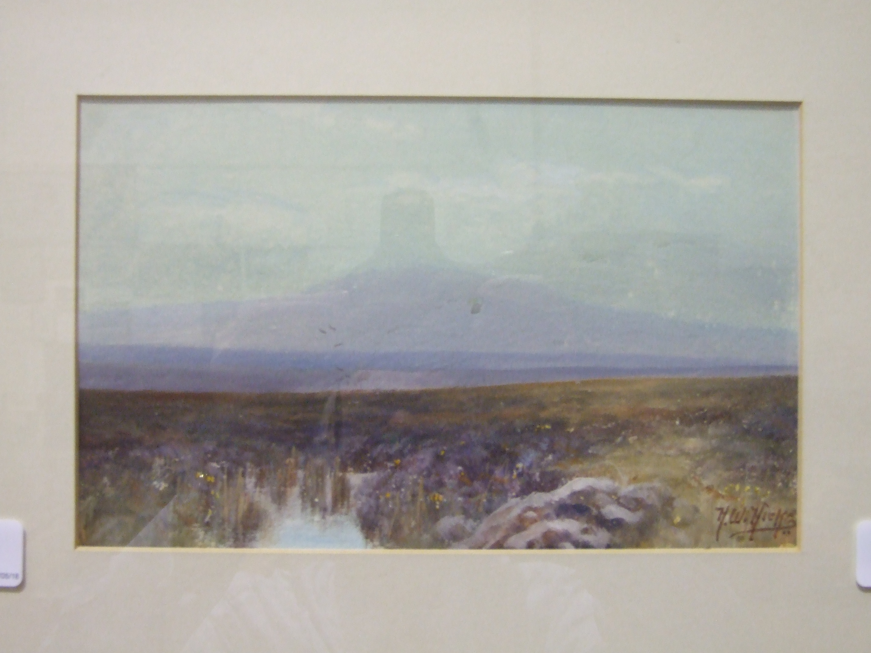 Herbert William Hicks (1880-1944) YES TOR, DARTMOOR Signed watercolour, 14.5 x 23cm.