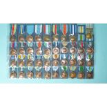 A UN Korea medal and thirty-eight other UN medals.