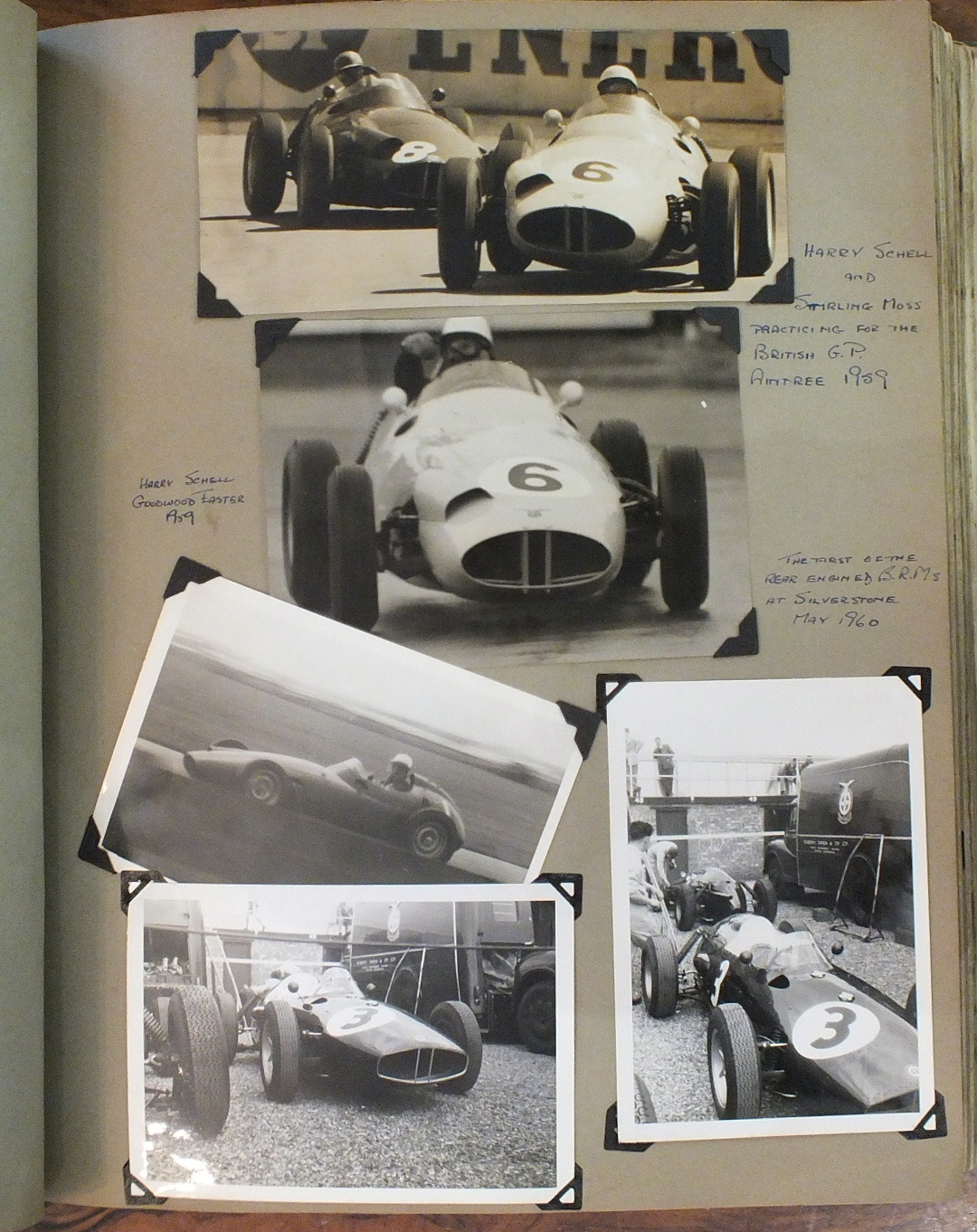 A fascinating Motor Racing album c1959 containing approximately 450 black and white photographs, - Image 4 of 10