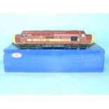 Heljan O gauge, EWS 37057 'Viking' locomotive, maroon and yellow, boxed.