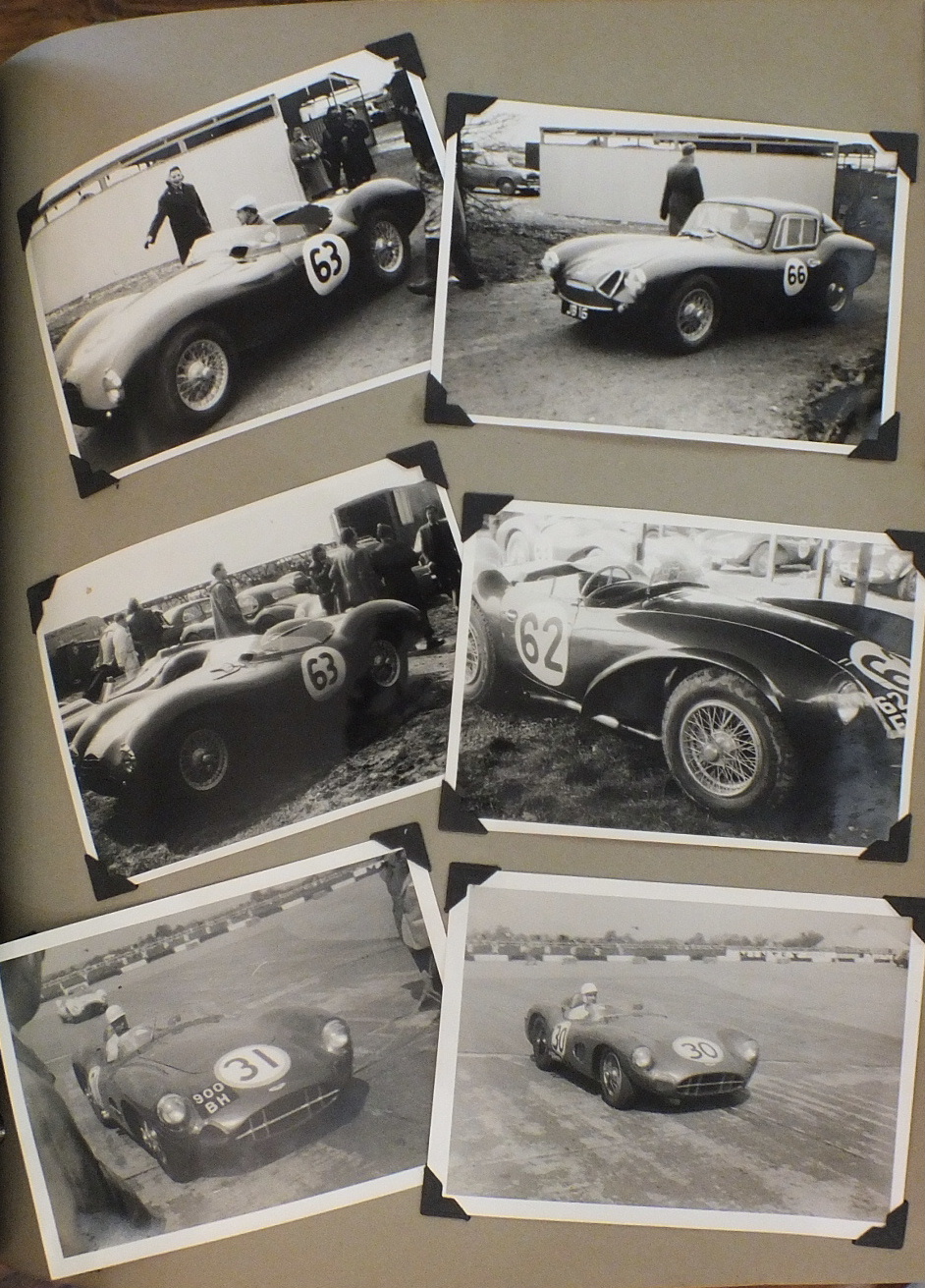 A fascinating Motor Racing album c1959 containing approximately 450 black and white photographs, - Image 9 of 10