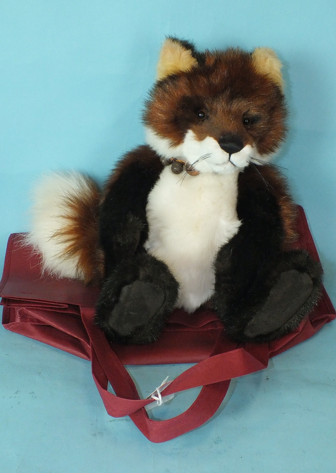 Charlie Bear, 'Gum Boots', a fox designed by Isabelle Lee, with tags and bag, 38cm.