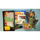 A Hasbro Action Man c1964, another, 1992, a quantity of Action Man equipment, booklets, etc. and a