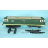 O gauge kit model, Hymek Class 35 diesel locomotive, (a/f).