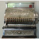 A National Cash Register Co, Dayton Ohio, chrome-plated till with keys, no.363503/35.