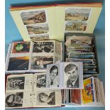 A large quantity of modern postcards, all world, in albums and loose, approximately 700 and a
