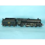 An O gauge kit-built model of 4-6-0 BR Standard Class 5 locomotive and tender no. 73156, 2-rail.