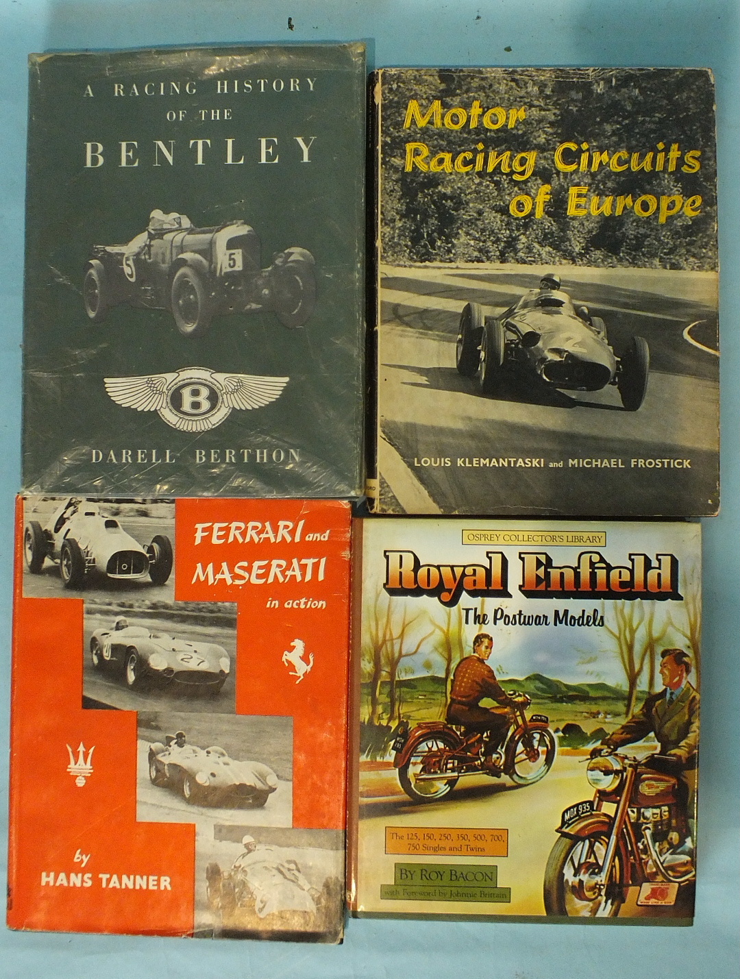 Berthon (Darrell), A Racing History of the Bentley, dwrp, illus, cl gt, 4to, 1st edn, 1956 and three