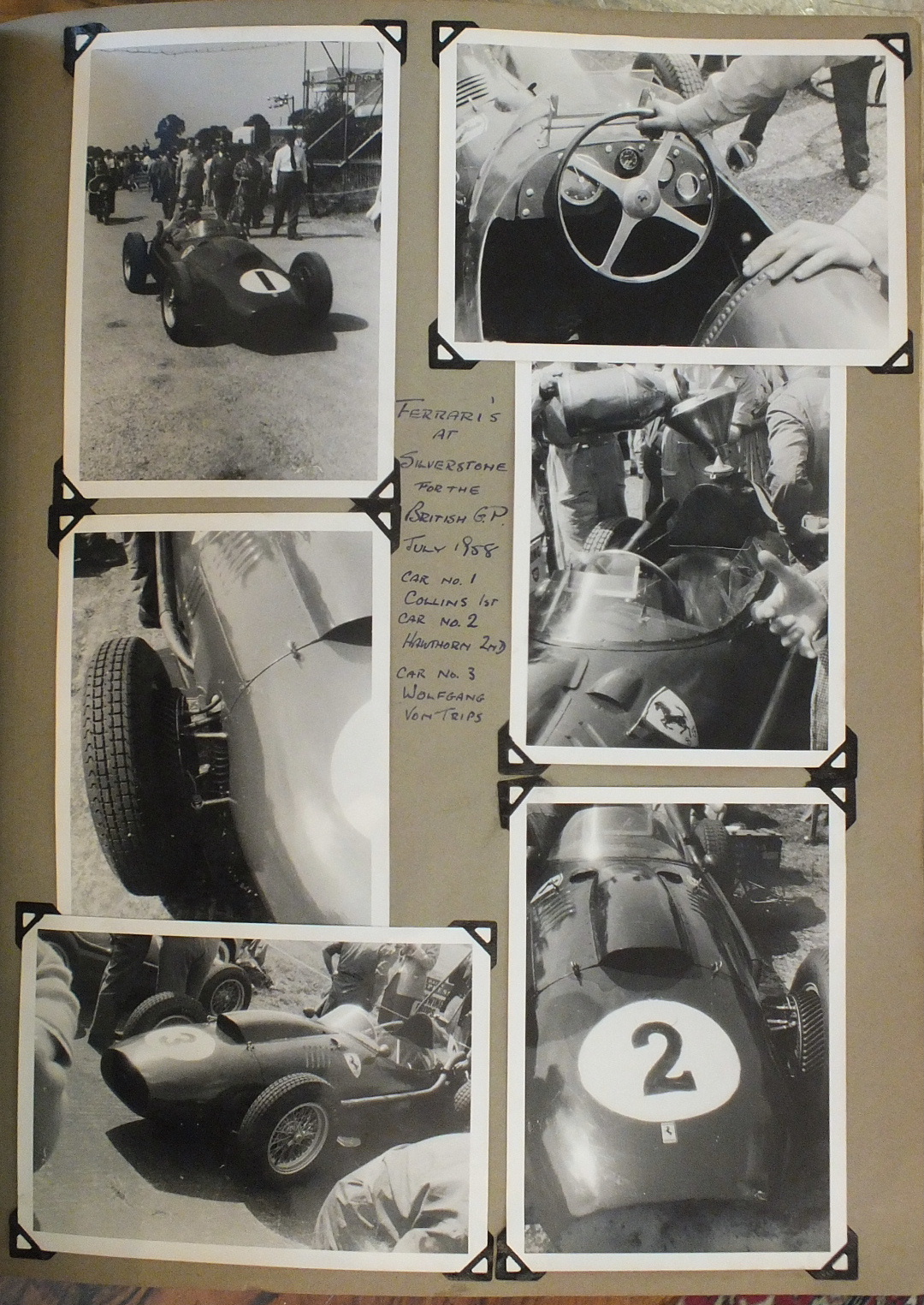 A fascinating Motor Racing album c1959 containing approximately 450 black and white photographs, - Image 8 of 10