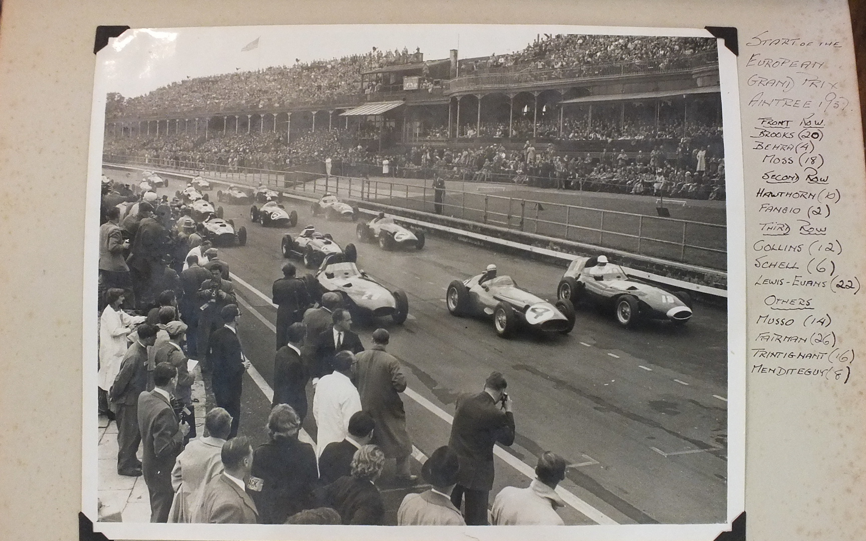 A fascinating Motor Racing album c1959 containing approximately 450 black and white photographs, - Image 2 of 10