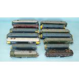 Mainline OO gauge, ten unboxed diesel locomotives and four others, all playworn, (14).