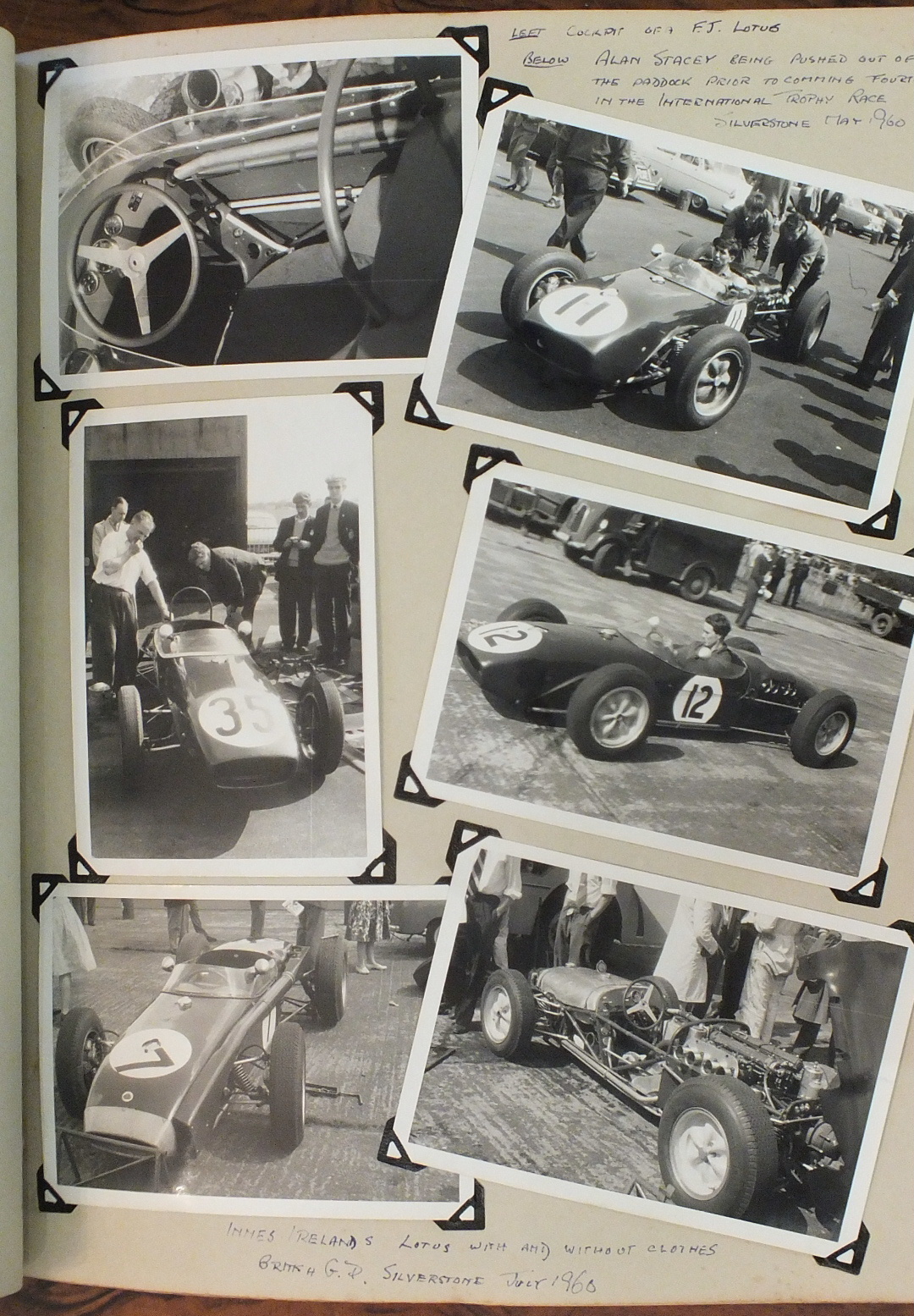 A fascinating Motor Racing album c1959 containing approximately 450 black and white photographs, - Image 3 of 10