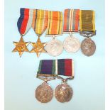 A father and son group of medals to Lieut J MacNeish: Efficiency with Malaya bar, George VI 1939-