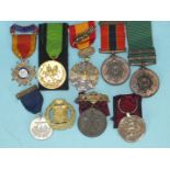 A miscellaneous group of medals to include: Republic of Vietnam Gallantry Cross, Legion of