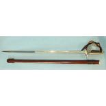 A George VI officer's sword by Wilkinson Sword, marked for John Jones & Co, Bristol, the pierced
