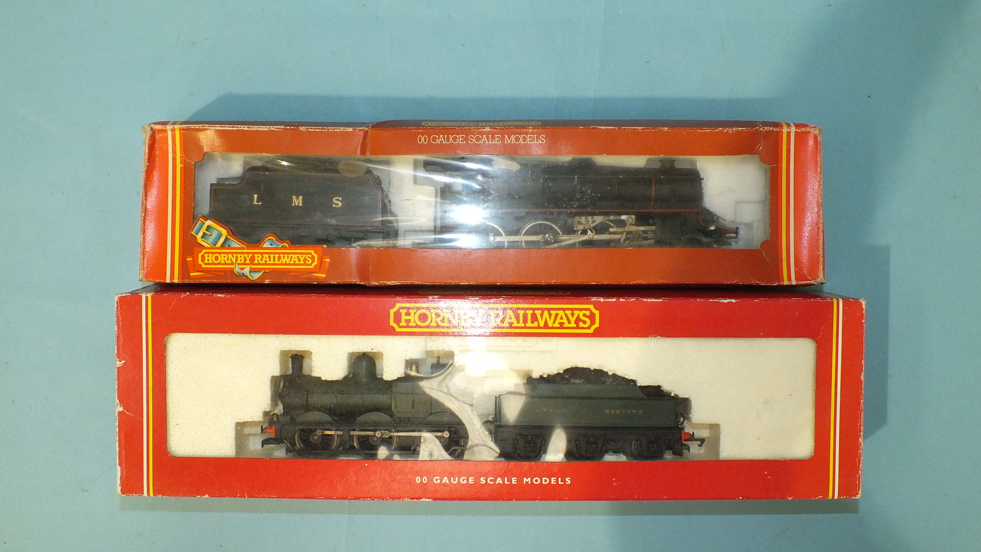 Hornby OO gauge, two locomotives: R320 LMS 4-6-0 Class 5 no.5138 and R2064 GWR 0-6-0 Dean Goods no.