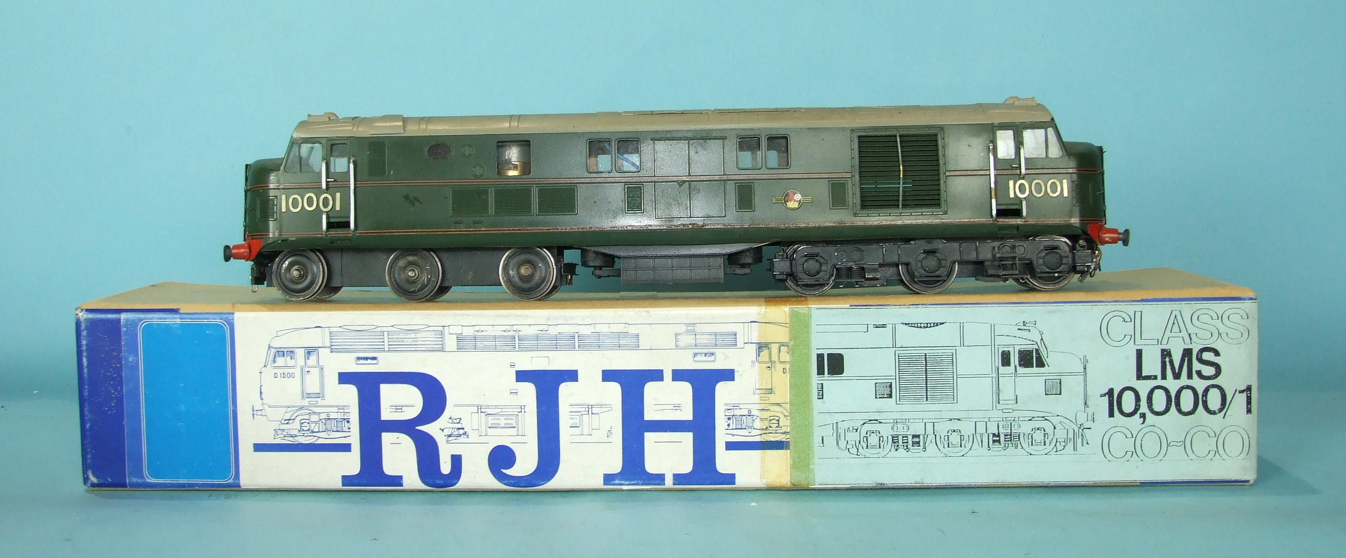 O gauge RJH kit model BR Class D16/1 diesel locomotive no.10001, boxed.