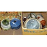 A collection of Denby ware and other oven ware, etc.