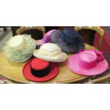 Seven lady's hats, some boxed.