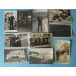 A small collection of 40 early-20th century RP portrait postcards, many of sailors in uniform.