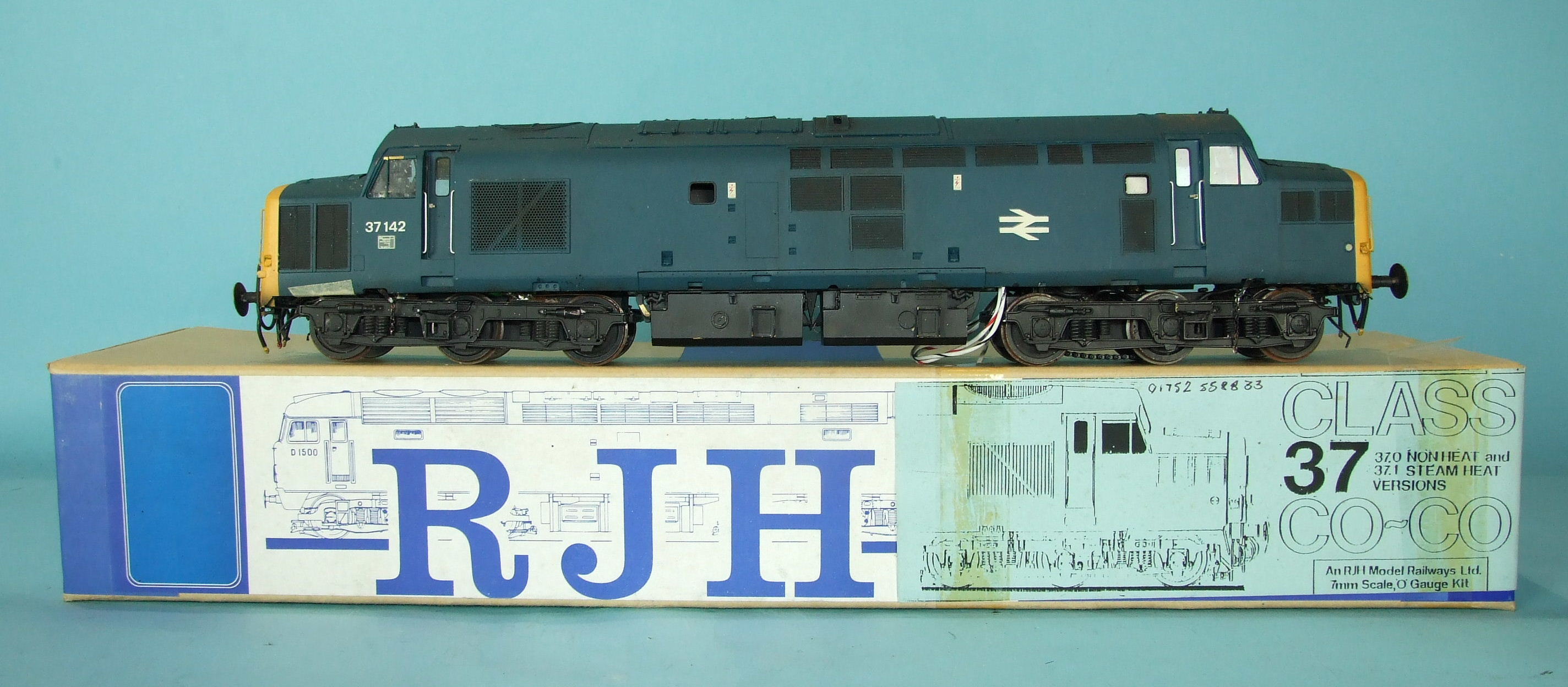 O gauge RJH kit model BR Class 37/0 diesel locomotive no.37142, (a/f), boxed.