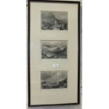 A collection of various black and white and coloured framed book plate engravings of various