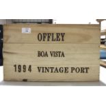 Offley Boa Vista Vintage Port, 1994, 12 bottles, OWC.