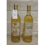 Premier Cotes de Bordeaux, 2 bottles.