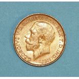 A 1925 sovereign, South Africa Mint.