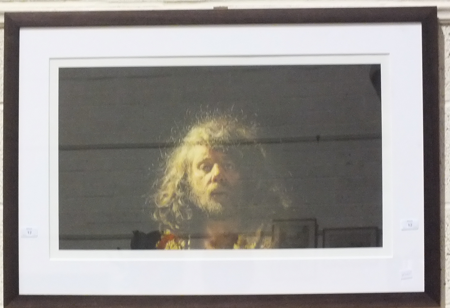 After R O Lenkiewicz, "Self Portrait", unsigned coloured print, 125 x 77cm.